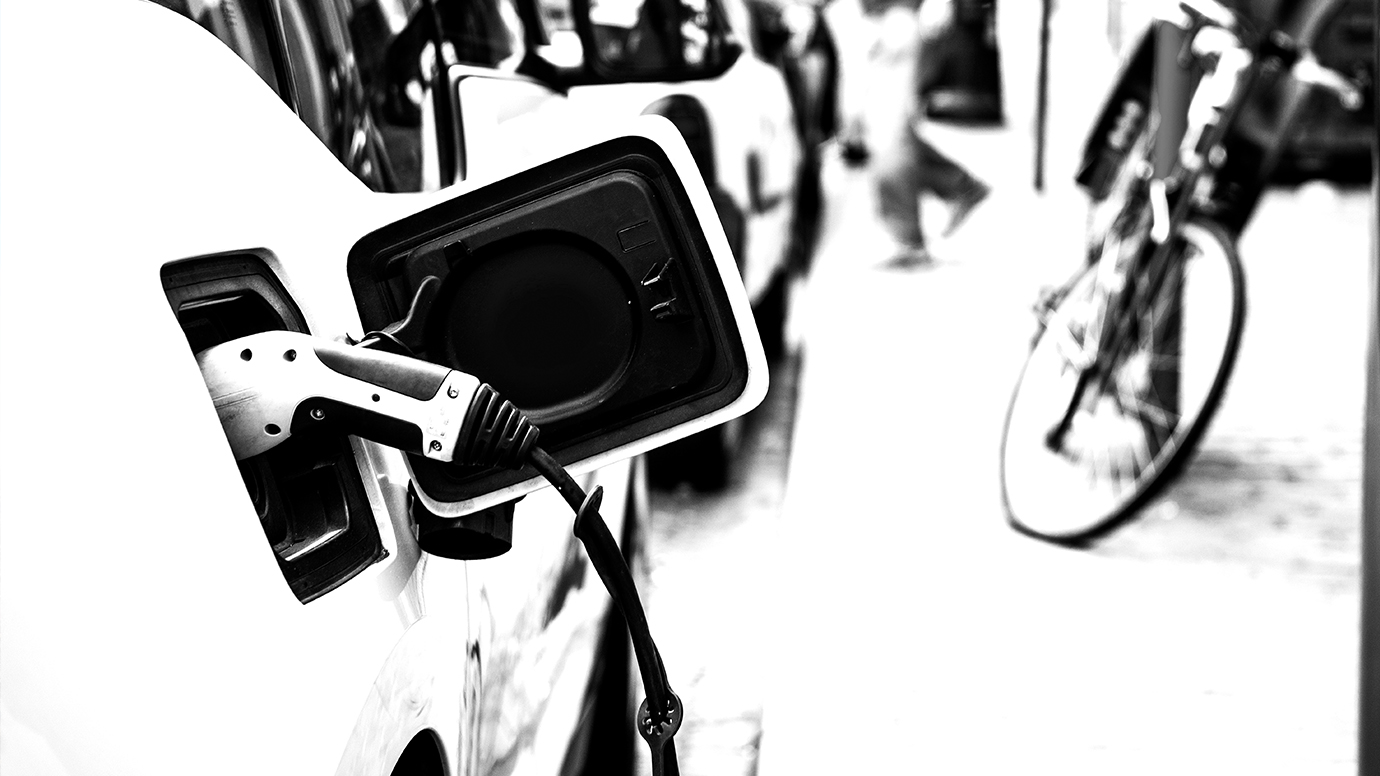electric car being charged 1