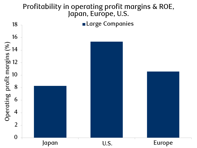 Exhibit 12: Operating profit margins comparison of major firms in Japan, Europe, and the U.S.